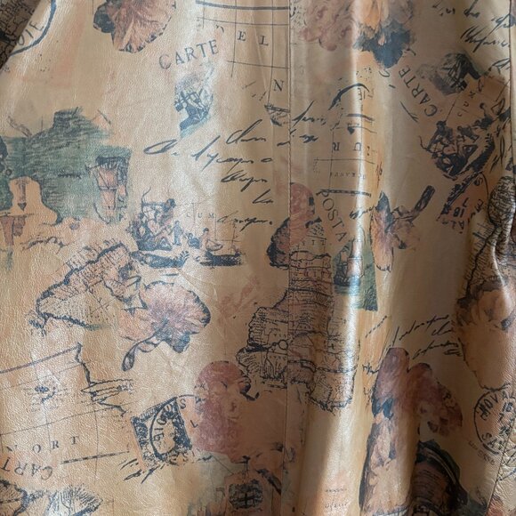 Vintage Printed Collage Leather Jacket - Picture 8 of 16